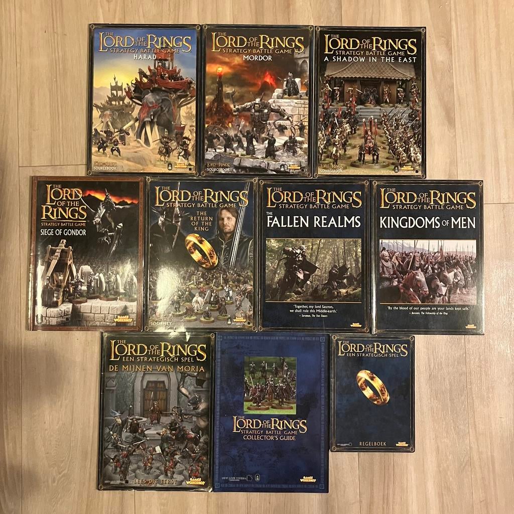 Lord of the Rings Strategy Battle Game Sourcebook Collectie, Hobby en Vrije tijd, Wargaming, Ophalen of Verzenden, Zo goed als nieuw