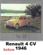 Vp21 verzamelplaatje renault 4 cv ---- 1946, Ophalen of Verzenden, Zo goed als nieuw