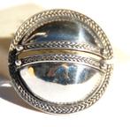 Zilveren Art Deco stijl broche, Sieraden, Tassen en Uiterlijk, Broches, Ophalen of Verzenden, Zo goed als nieuw, Zilver, Zilver