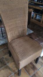 Eetkamerstoelen type loom, Huis en Inrichting, Stoelen, Ophalen, Gebruikt, Bruin, Riet of Rotan