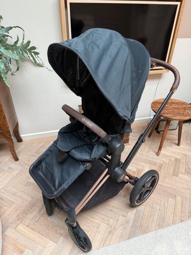 Cybex Priam Platinum black-rose gold, Kinderen en Baby's, Kinderwagens en Combinaties, Zo goed als nieuw, Combiwagen, Overige merken