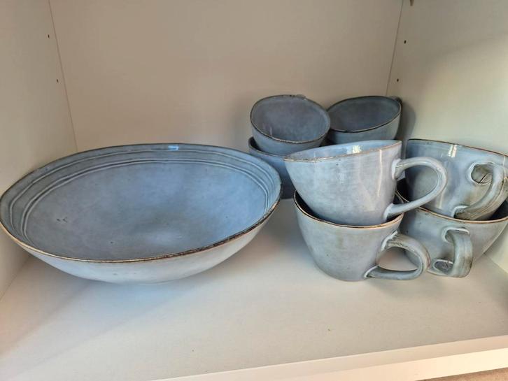 Xenos Toscane En Casa Lagoon Servies - 70 Delig, Huis en Inrichting, Keuken | Servies, Zo goed als nieuw, Compleet servies, Effen