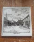 Tegel budel markt schepenhuis gesigneerd ps 81 schoonhoven, Antiek en Kunst, Ophalen