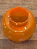 Vintage Oranje Lampenkap uit Denemarken, Huis en Inrichting, Ophalen, Gebruikt, Oranje, Glas