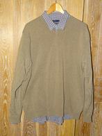 Trui met V-hals van C&A regular fit maat XXL, Beige, Overige maten, Gedragen, C&A