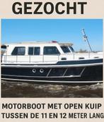Gezocht ! Open kuip motorboot tussen de 11 en 14 meter lang, Watersport en Boten, Ophalen, Gebruikt, Staal, Diesel