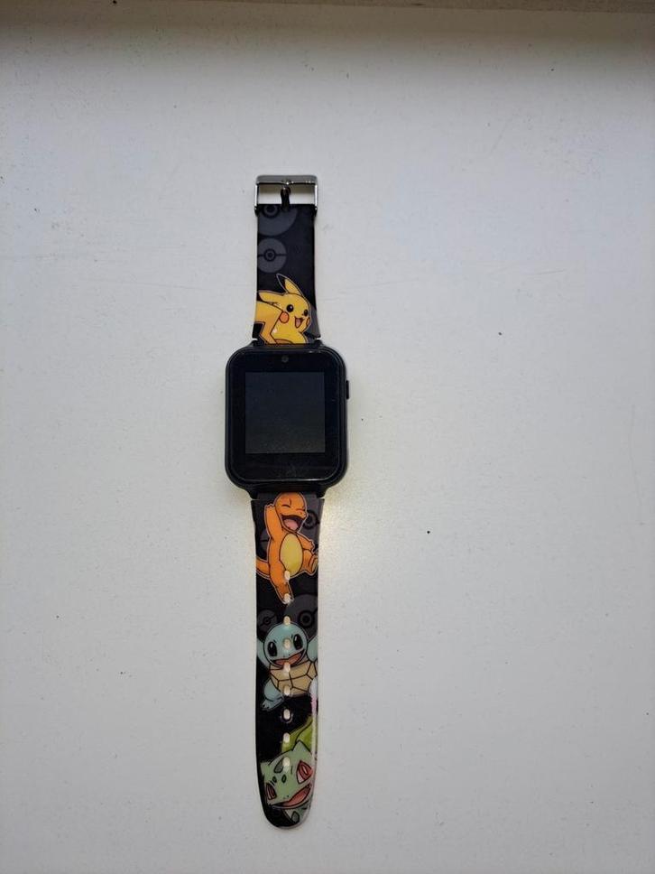 Pokémon Smartwatch - Pikachu, Charmander, Squirtle, Sieraden, Tassen en Uiterlijk, Smartwatches, Gebruikt, Zwart, Ophalen of Verzenden