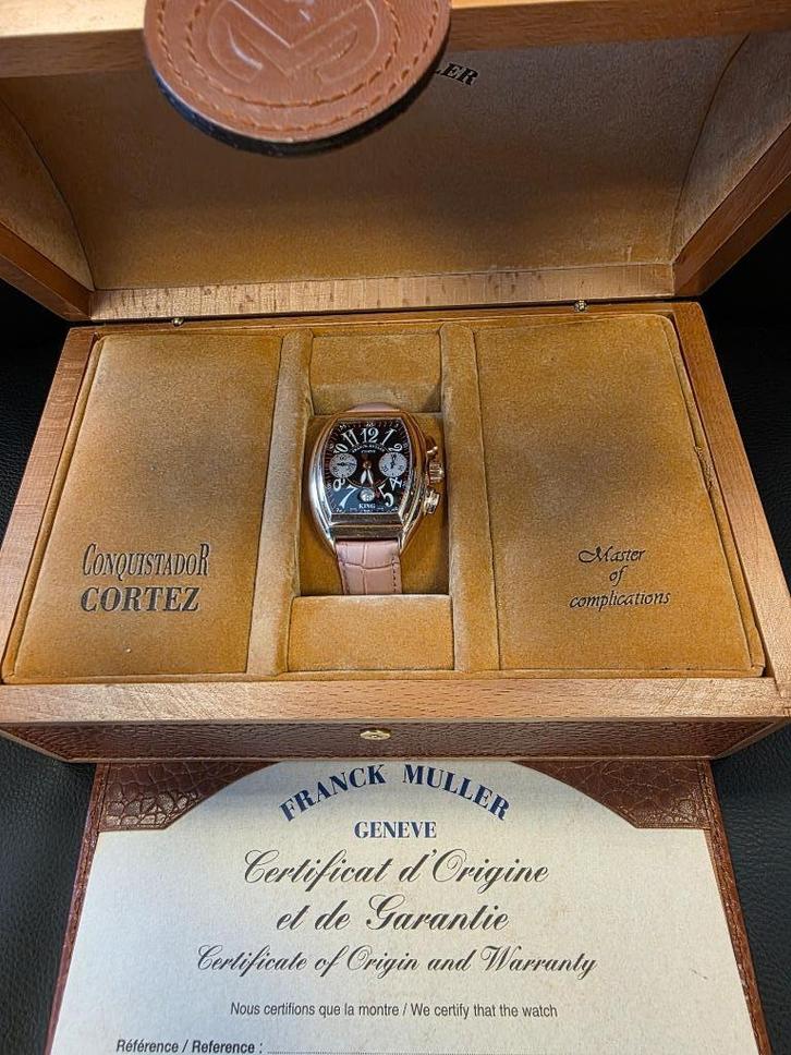2* Franck Muller Conquistador King 8005 K CC Gold, Sieraden, Tassen en Uiterlijk, Horloges | Heren, Gebruikt, Polshorloge, Overige merken