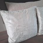 Wit crème luxe sierkussens velvet velours japandi chic, Wit, Vierkant, Nieuw, Ophalen of Verzenden