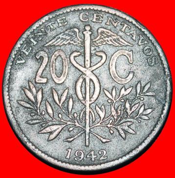 Ⰿ USA: BOLIVIA 20 CENTAVOS 1942 SUN! WARTIME (1939-1945)!  beschikbaar voor biedingen