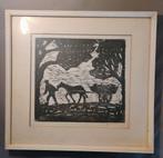 Houtsnede van Jaap Rusticus (1913-1972), Antiek en Kunst, Ophalen of Verzenden