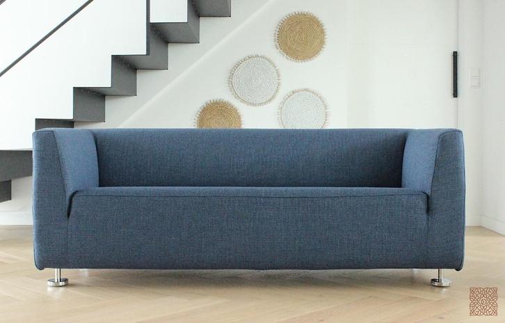 Gelderland 4800 2,5-zits blauw, Huis en Inrichting, Banken | Sofa's en Chaises Longues, Zo goed als nieuw, Driepersoons, 150 tot 200 cm