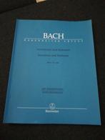 Inventionen en sinfonien, Bach (Bärenreiter), Klassiek, Ophalen of Verzenden, Zo goed als nieuw, Artiest of Componist