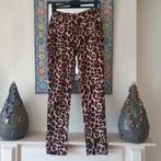 Prachtige stretch panterprint broek maat xl zgan, Bruin, Maat 46/48 (XL) of groter, Ophalen of Verzenden, Zo goed als nieuw