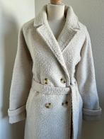 King Louie maat 44 creme witte teddy lange jas 2608, Kleding | Dames, Jassen | Winter, Wit, Maat 42/44 (L), Ophalen of Verzenden