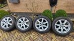 VW Golf velgen lichtmetaal + winterbanden Conti 205/55 R16, Ophalen, Gebruikt, Voor, Achterklep
