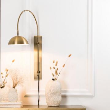VtWonen Wandlamp Jupiter Boog - LED - Antiek brons - Dimbaar beschikbaar voor biedingen
