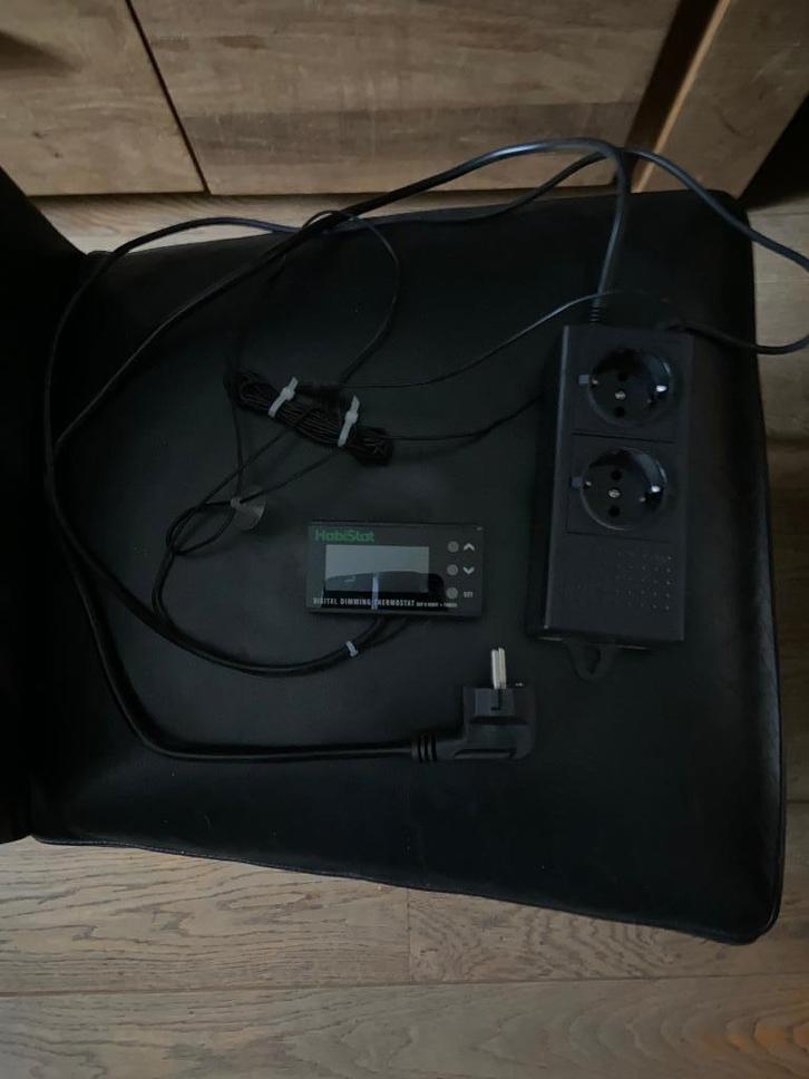 Reptielen radiator , digitale thermostaat Habitat, Dieren en Toebehoren, Reptielen en Amfibieën | Toebehoren, Gebruikt, Terrarium of Paludarium