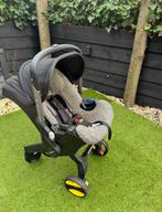 Mooie zwarte Doona kinderwagen incl 2 isofix bases, Gebruikt, Combiwagen, Met autostoeltje, Ophalen