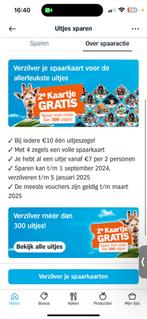 Uitjes spaarzegels, Verzamelen, Supermarktacties, Ophalen of Verzenden