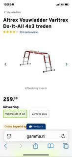 Altrex Vouwladder 3x4 treden, Doe-het-zelf en Verbouw, Steigers, Ophalen of Verzenden, Zo goed als nieuw, Rolsteiger of Kamersteiger