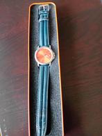 met blauwe band Niet per post op halen, Overige merken, Leer, Staal, Polshorloge