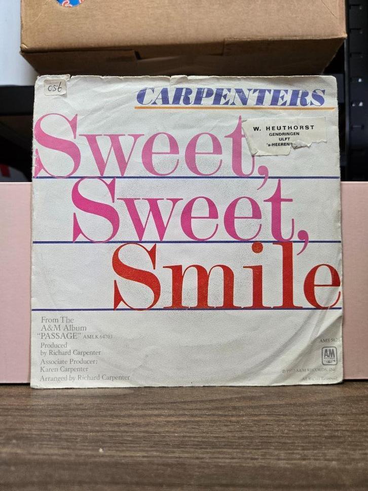 Carpenters - Sweet sweet smile, Cd's en Dvd's, Vinyl Singles, Gebruikt, Single, Pop, 7 inch, Ophalen of Verzenden