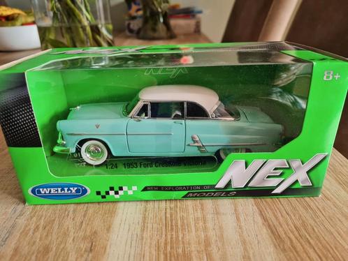1955 Ford Crestline Victoria 1:24 ( Nex / Welly ), Hobby en Vrije tijd, Modelauto's | 1:24, Nieuw, Auto, Welly, Ophalen of Verzenden