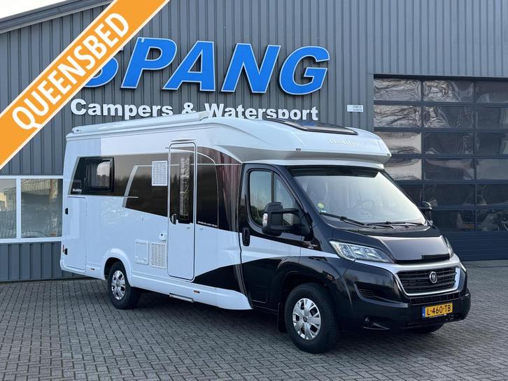 Hobby Optima De Luxe 65 GQ | Queensbed | Garage | Compleet, Caravans en Kamperen, Campers, Bedrijf, tot en met 4, Half-integraal