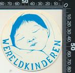 Sticker: Wereldkinderen, Ophalen of Verzenden, Zo goed als nieuw, Bedrijf of Vereniging