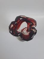 Vintage rood/blank glazen vaasje, Antiek en Kunst, Antiek | Vazen, Ophalen of Verzenden