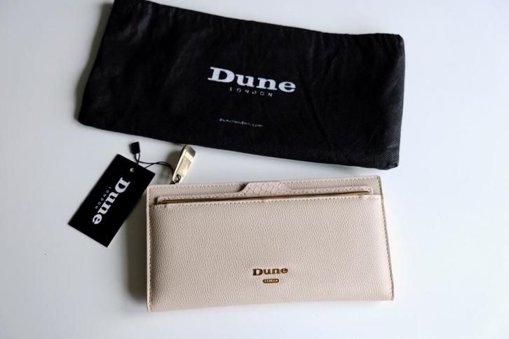Dune London portemonnee Kaydence, Sieraden, Tassen en Uiterlijk, Portemonnees, Nieuw, Overige merken, Beige, Met knipsluiting