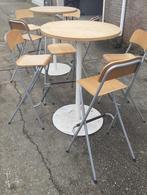 Complete set 4 krukken en 1 statafel stevige krukken  2 sets, Ophalen, Gebruikt