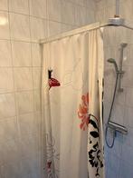 Douchegordijn met Rail 90x90, Huis en Inrichting, Ophalen of Verzenden, Gebruikt, Wit, Overige typen