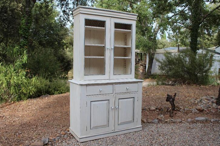 Brocante - Stralende servieskast!, Huis en Inrichting, Kasten | Buffetkasten, Gebruikt, 150 tot 200 cm, 25 tot 50 cm, Met lade(s)