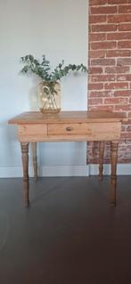 Wandtafel / sidetable hout, Ophalen, Gebruikt, 25 tot 50 cm, Rechthoekig