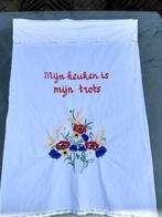 Vintage handdoekrek doek geborduurd 83 x 59 cm (HR17), Ophalen of Verzenden, Gebruikt