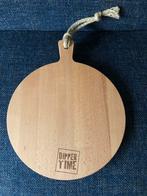 Houten serveerplank rond dipper time 30 cm hout borrelplank, Nieuw, Ophalen of Verzenden