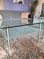 Salontafel - glas (2x), 50 tot 100 cm, Minder dan 50 cm, Glas, Modern