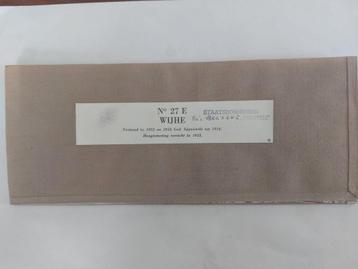 27E Stafkaart op linnen 1957 Wijhe Veessen Hattem Wapenveld beschikbaar voor biedingen