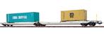 Pullman 36550 Taschenwagen, Sdggmrs, Container CCLU 708800, Overige merken, Gelijkstroom, Info@mehano.si., Ophalen of Verzenden