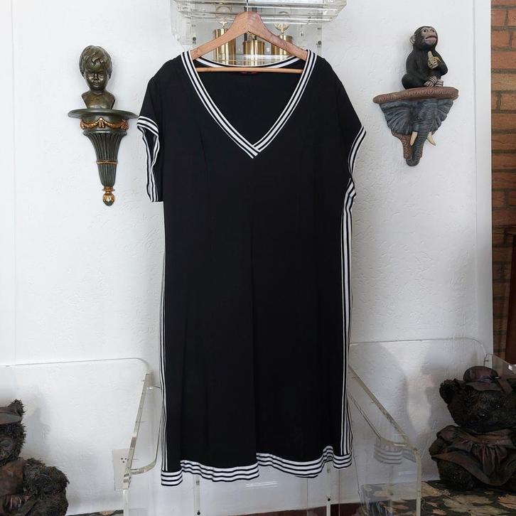 Jurk van het merk Rimini.  Maat 7 (46/48), Kleding | Dames, Grote Maten, Zo goed als nieuw, Jurk, Zwart, Verzenden