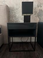 2x IKEA VIKHAMMER nachtkastje + Jan des Bouvrie lampen, Huis en Inrichting, Gebruikt, Minder dan 45 cm, Ophalen of Verzenden, Minder dan 55 cm