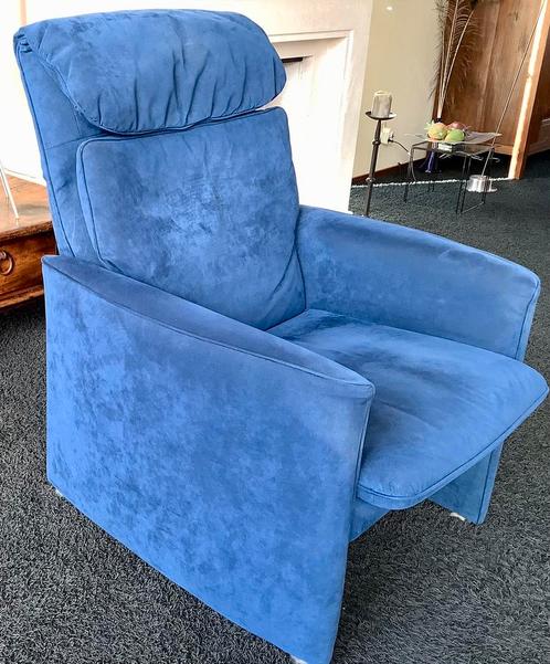 Montel fauteuil met Montana stof bekleed, Huis en Inrichting, Fauteuils, Gebruikt, Stof, 75 tot 100 cm, 75 tot 100 cm, Ophalen