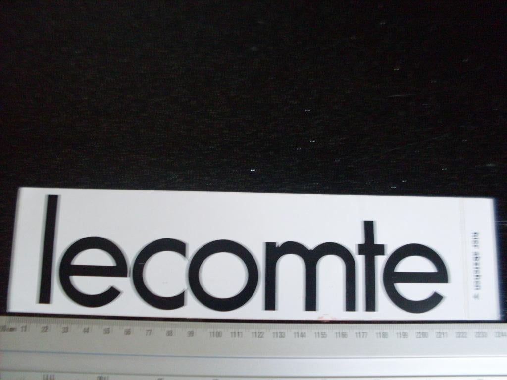 sticker lecomte logo, Verzenden, Zo goed als nieuw, Bedrijf of Vereniging