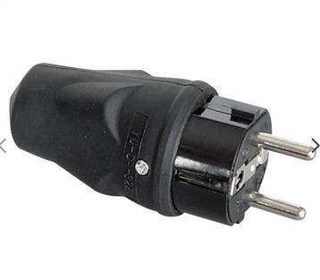 Stekker Showgear Rubber Schuko Connector Male beschikbaar voor biedingen