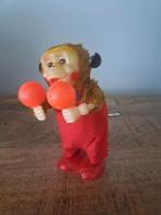 Vintage opwindbare aap met rammelt gvt78, Antiek en Kunst, Antiek | Speelgoed, Ophalen of Verzenden