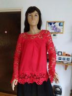 Tuniek / blouse met kant, 4 st. merk: Mofa Style, Maat 42/44 (L), Nieuw, Rood, Ophalen of Verzenden
