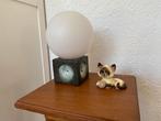 Vintage kubus lamp tafellamp schermerlamp, Huis en Inrichting, Lampen | Tafellampen, Ophalen of Verzenden, Minder dan 50 cm