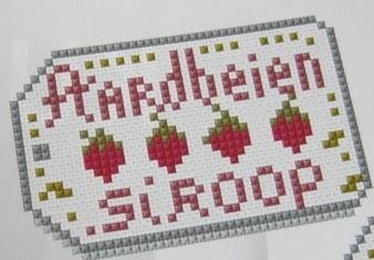 Borduurpatroon  Jam potjes / Vruchten siroop nr  6218, Verzenden, Nieuw, Handborduren, Patroon